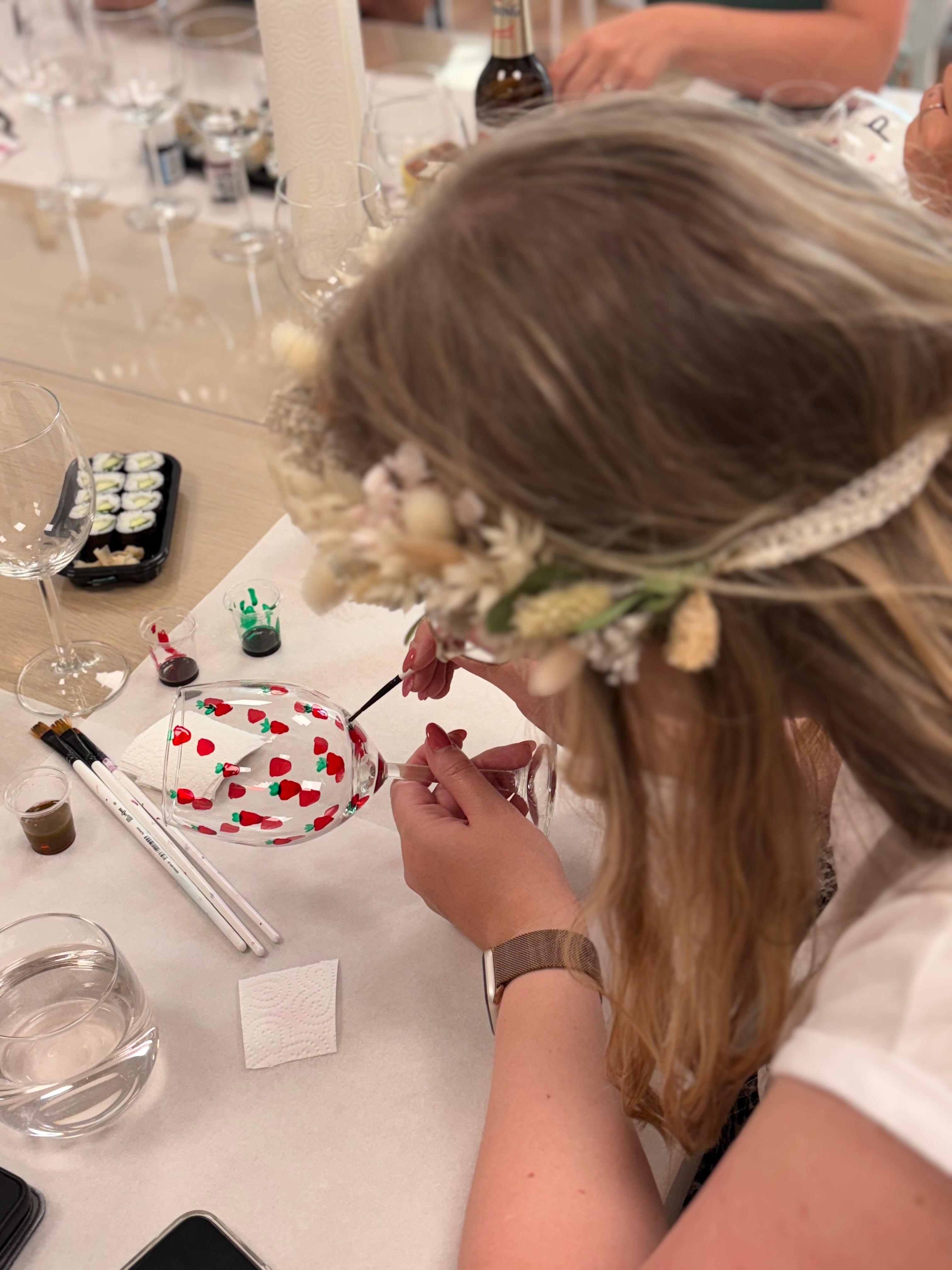 Weingläser-Workshop | JGA Workshop | Kreativ-Mal-Workshop