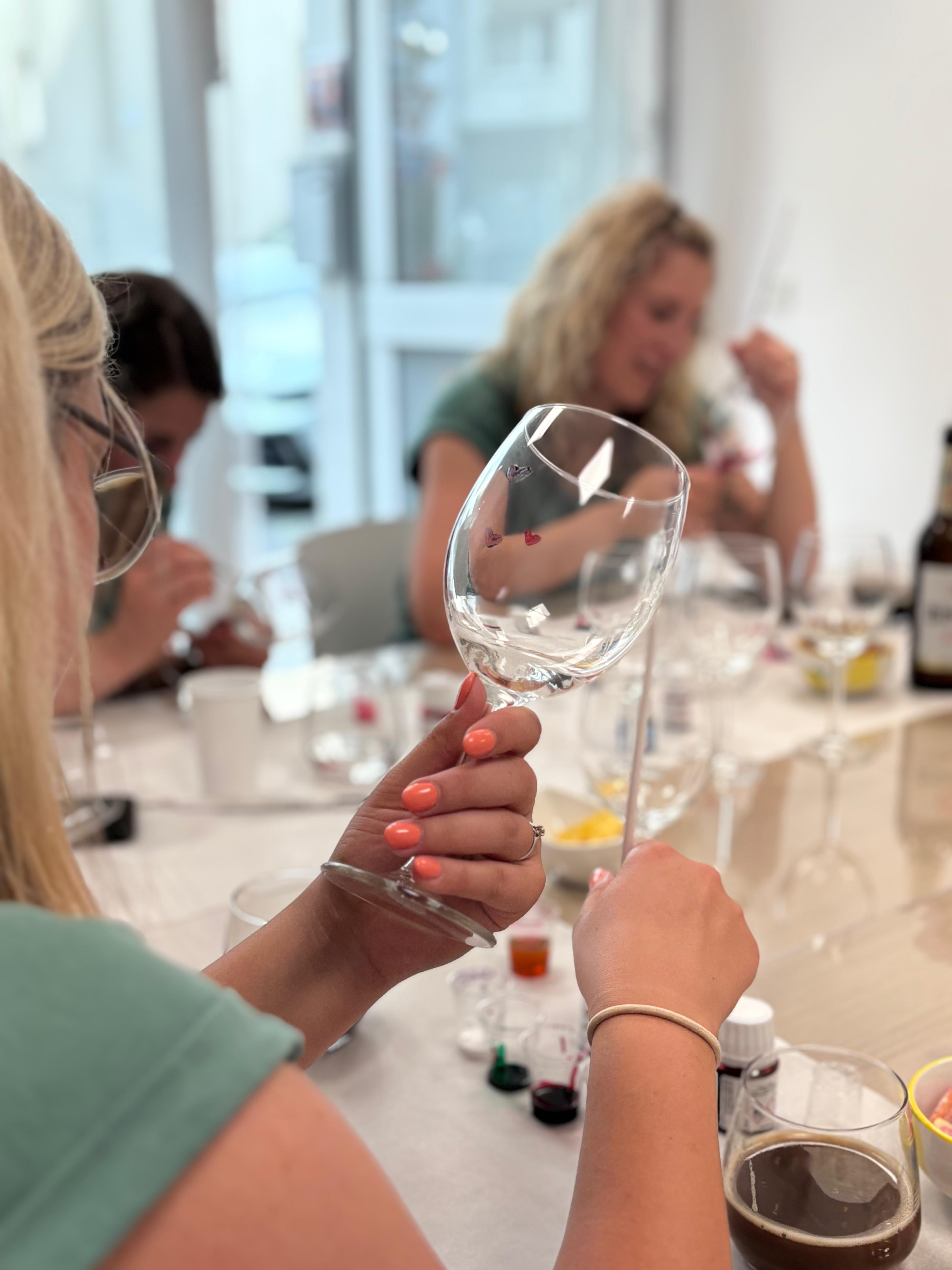 Weingläser-Workshop | JGA Workshop | Kreativ-Mal-Workshop