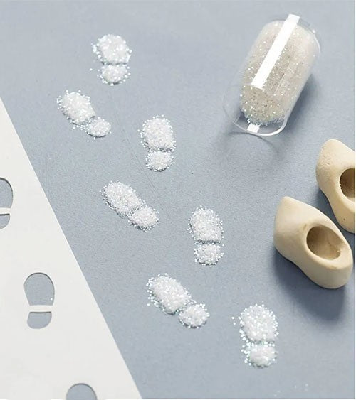 Schablone Fußabdruck| Wichteleinzug | Wichtelwohnung