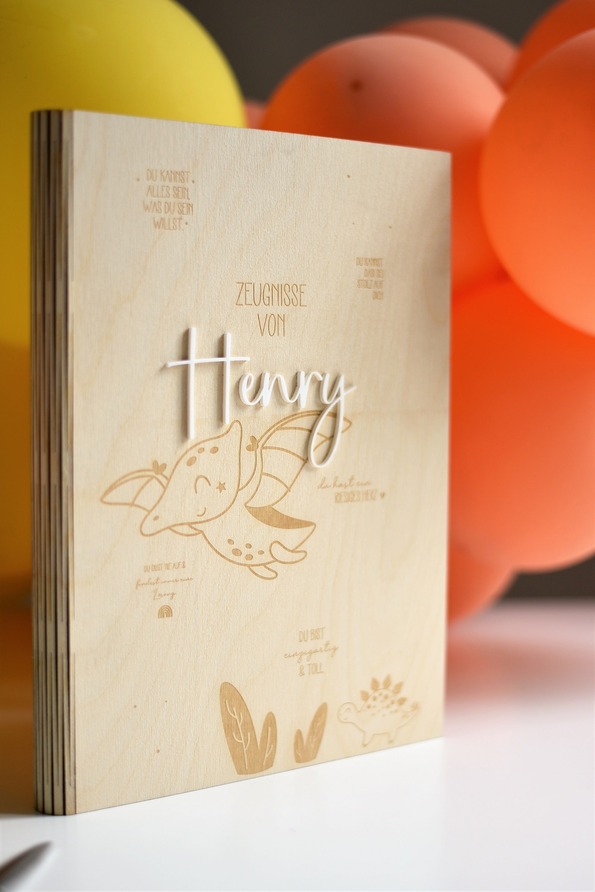 Zeugnismappe Dino | zur Einschulung | Schultüte | Schulstart