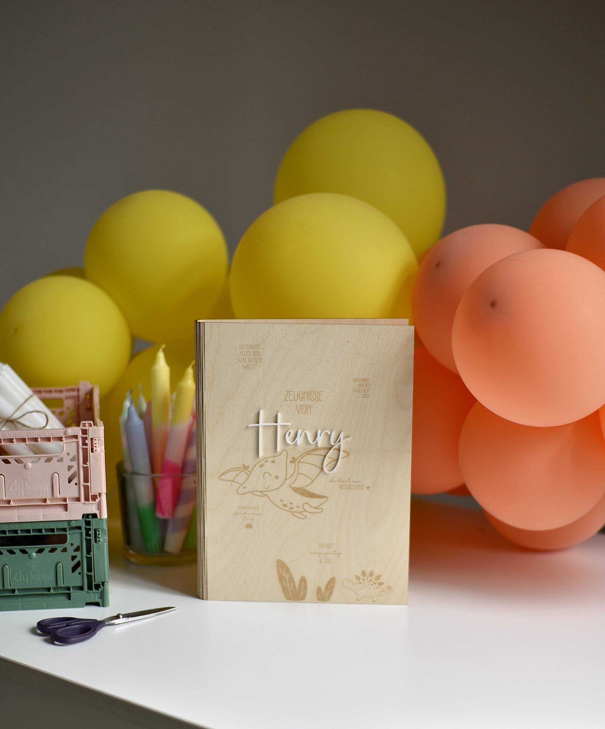 Zeugnismappe Dino | zur Einschulung | Schultüte | Schulstart