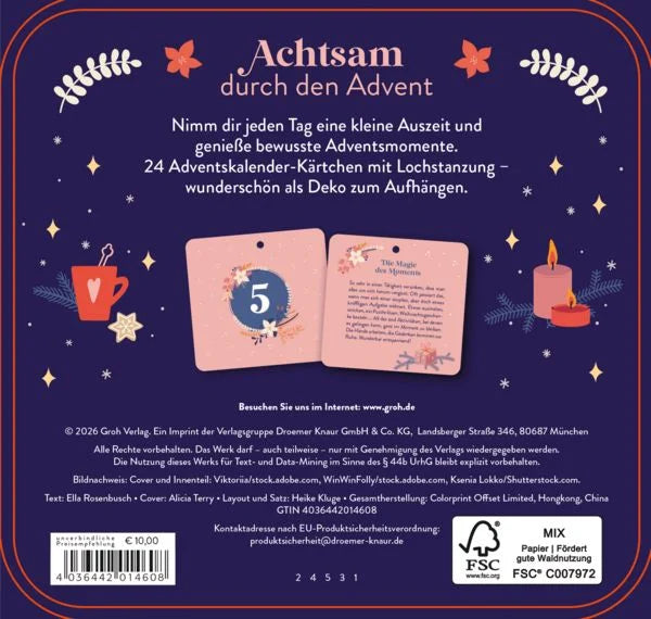 Achtsamkeit im Advent | 24 Impulse für die Weihnachtszeit | Groh Verlag