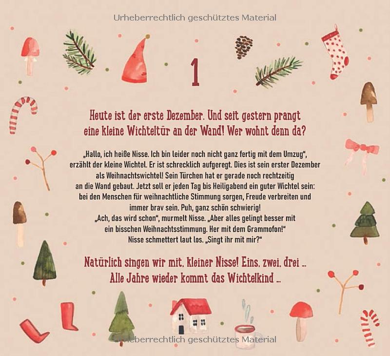Ein Wichtel zieht ein | Adventskalender-Geschichte zum Mitmachen mit 24 Türchen