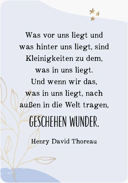 Eines Tages oder Tag eins | Motivationskarten für Zwischendurch