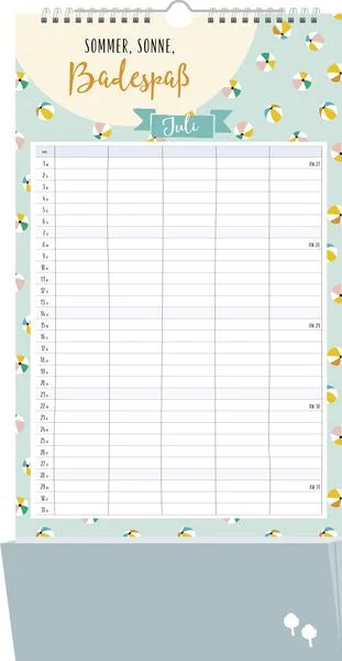 Happy Family | Kalender 2024 | mit Zetteltasche