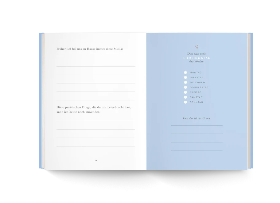 Für Papa | Ausfüllbuch | Erinnerungen schaffen