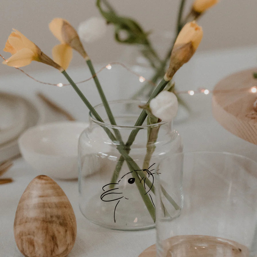 Vase "Hase" | Eulenschnitt | mittel | 10x9,5 cm|