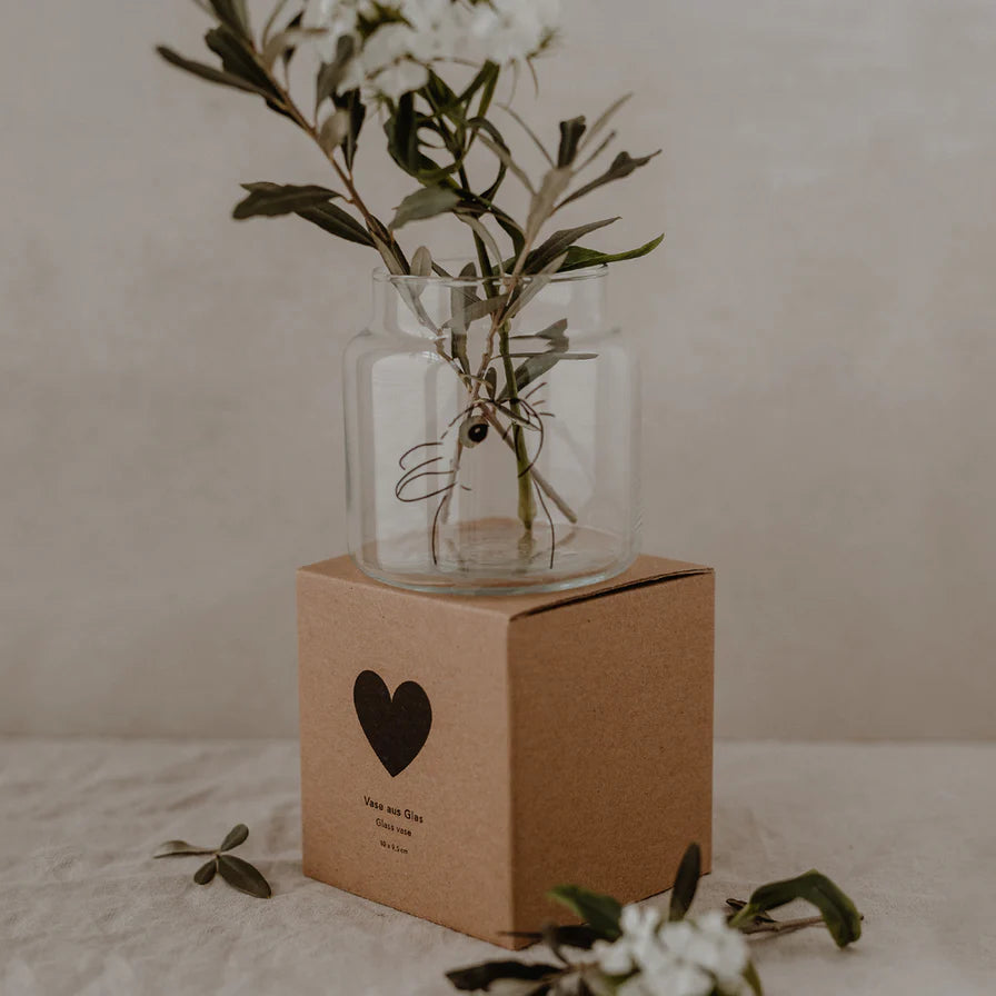 Vase "Hase" | Eulenschnitt | mittel | 10x9,5 cm|