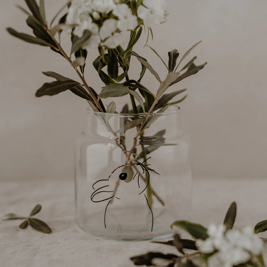 Vase "Hase" | Eulenschnitt | mittel | 10x9,5 cm|