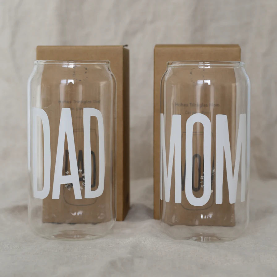 Hohes Trinkglas DAD | Eulenschnitt | zum Vatertag