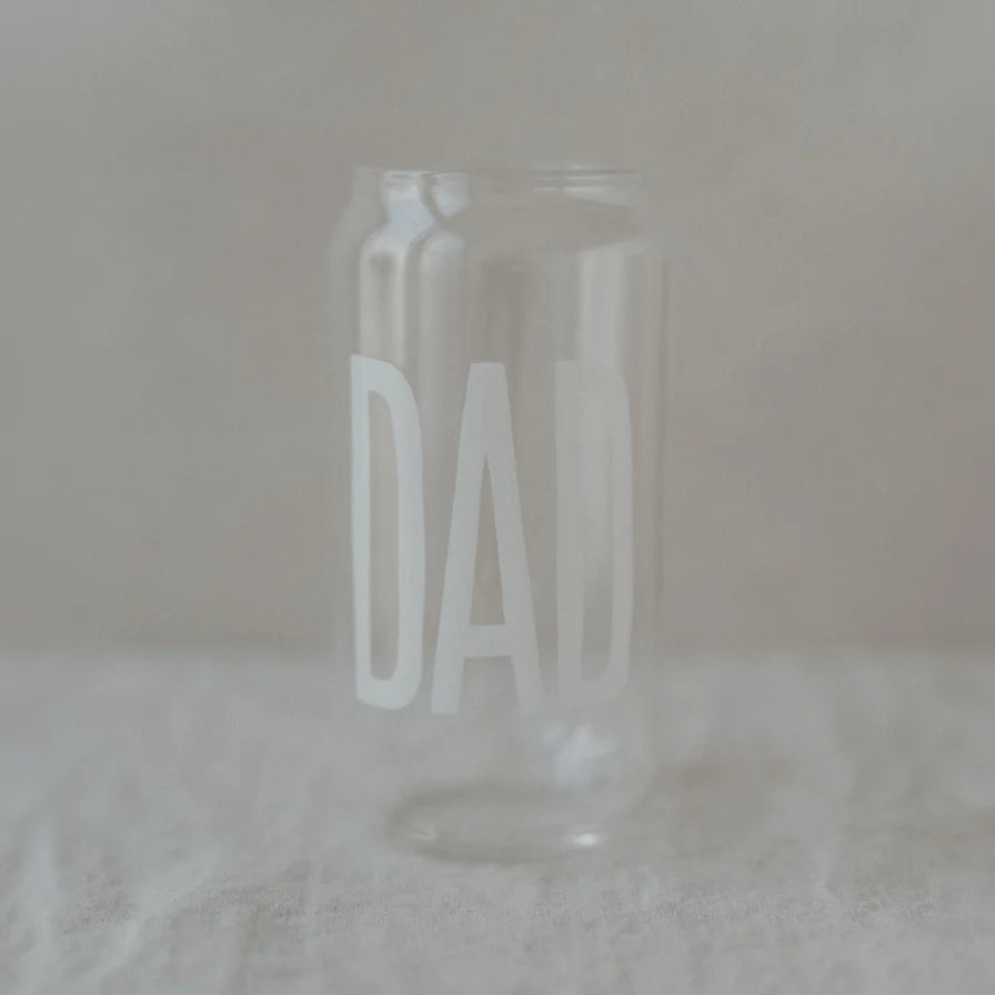 Hohes Trinkglas DAD | Eulenschnitt | zum Vatertag