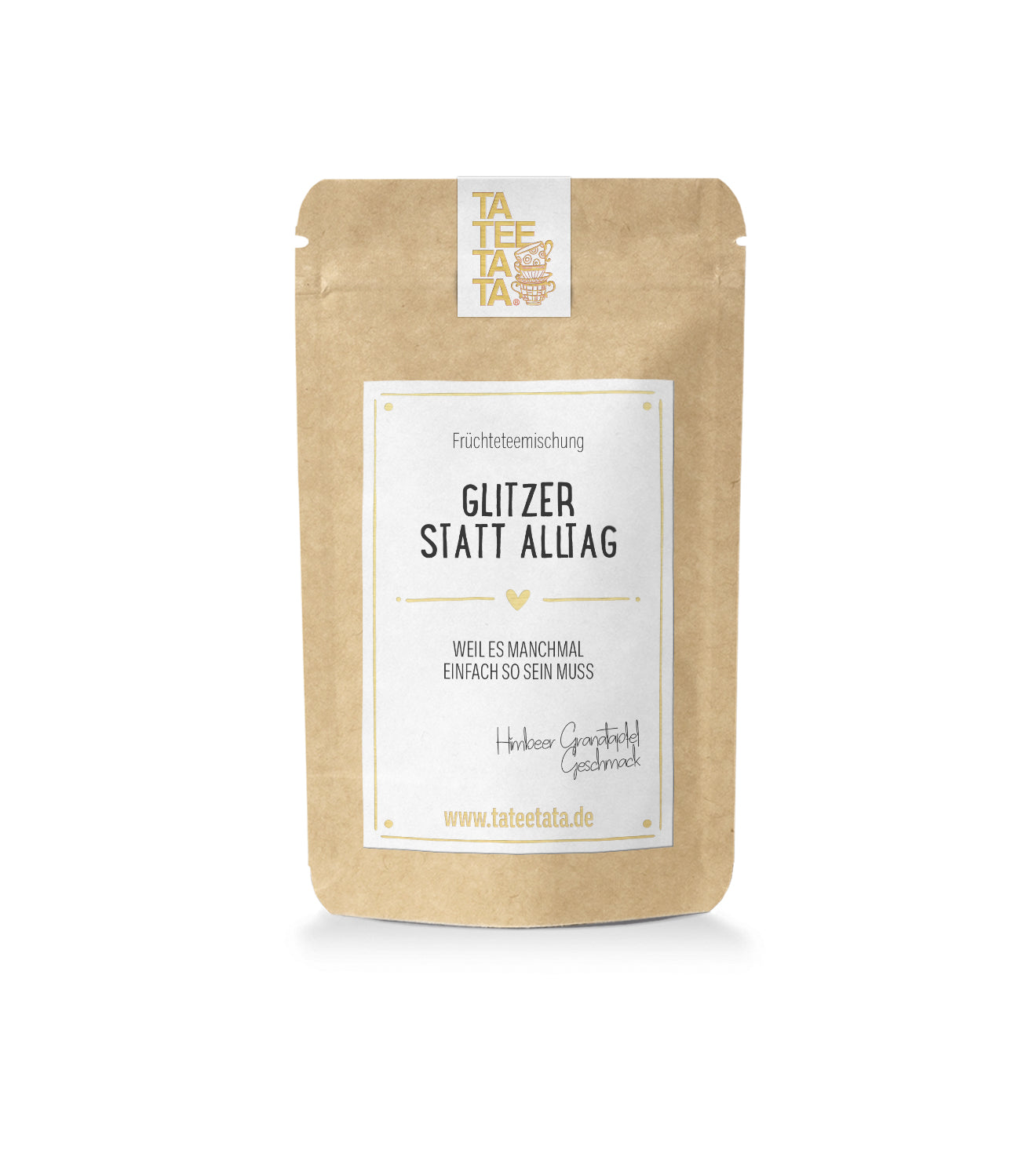 Glitzer statt Alltag (Klein)| BIO Früchtetee | Himbeer Granatapfelgeschmack