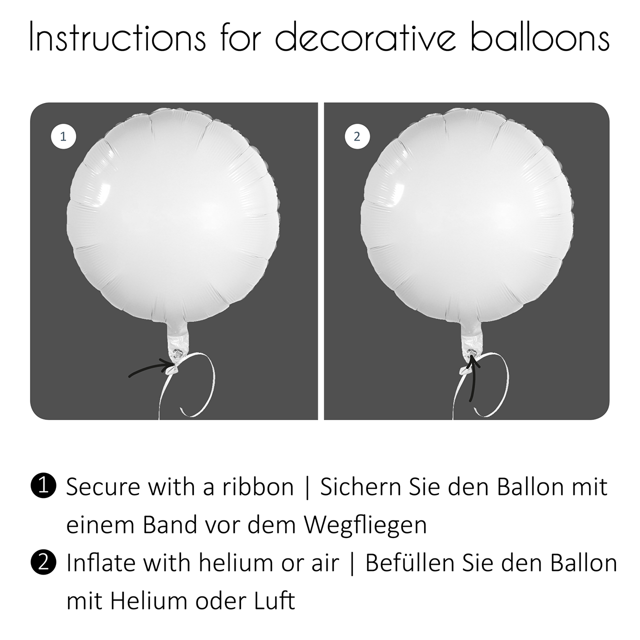 ABC und 123 | Folienballon | nur zur Abholung | inkl. Helium