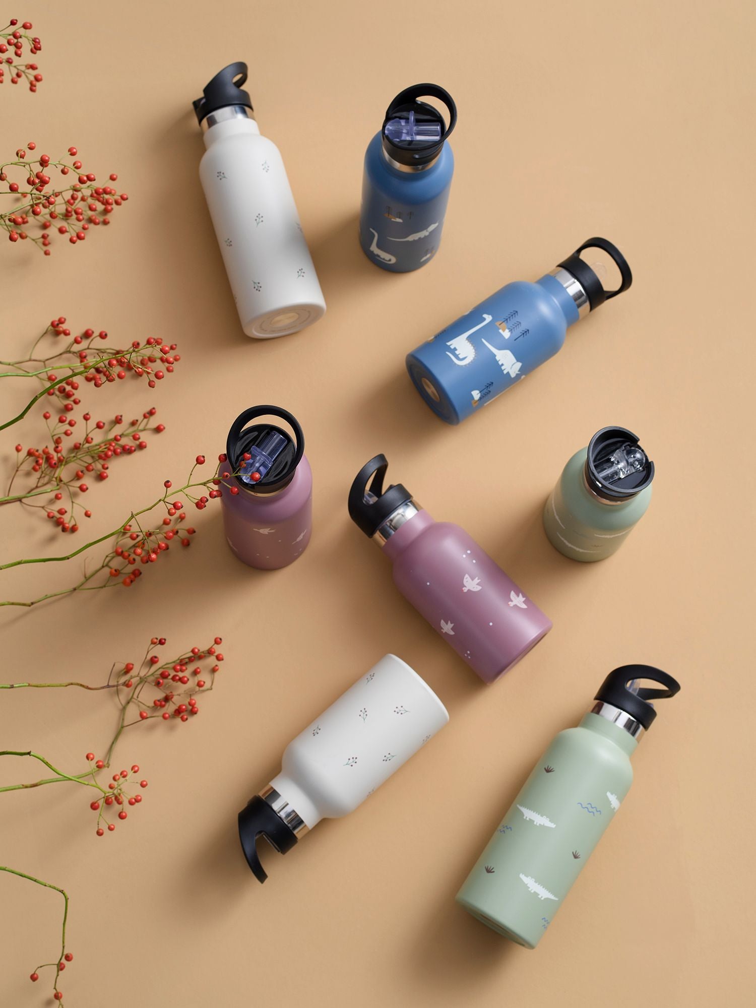 Trinkflasche 350 ml | Beere | Personalisieren möglich | zur Einschulung