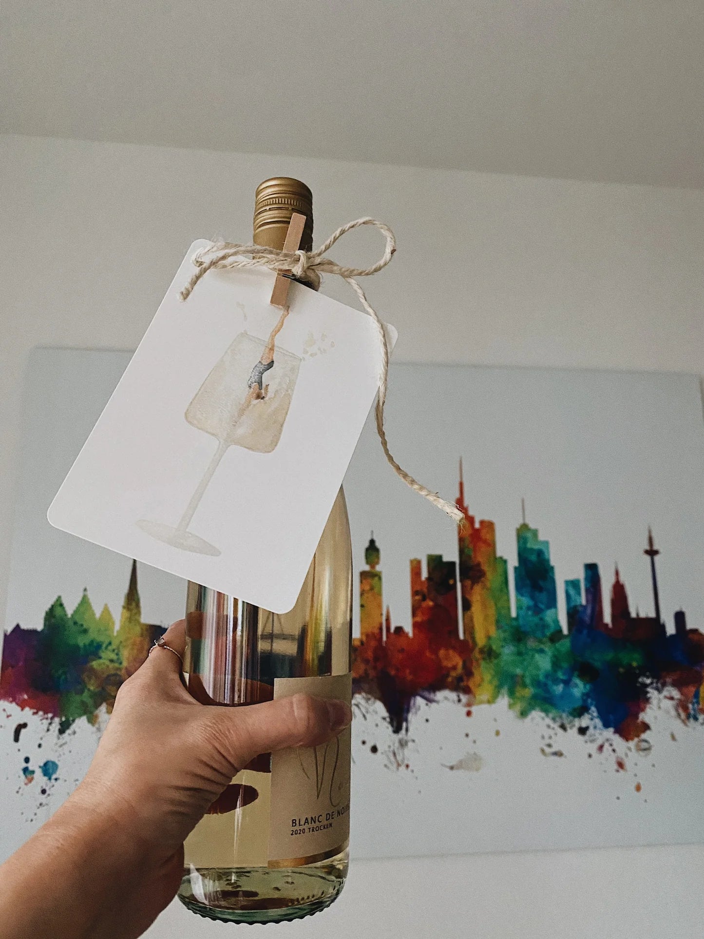 Weinsprung | Postkarte | Linda Mundo