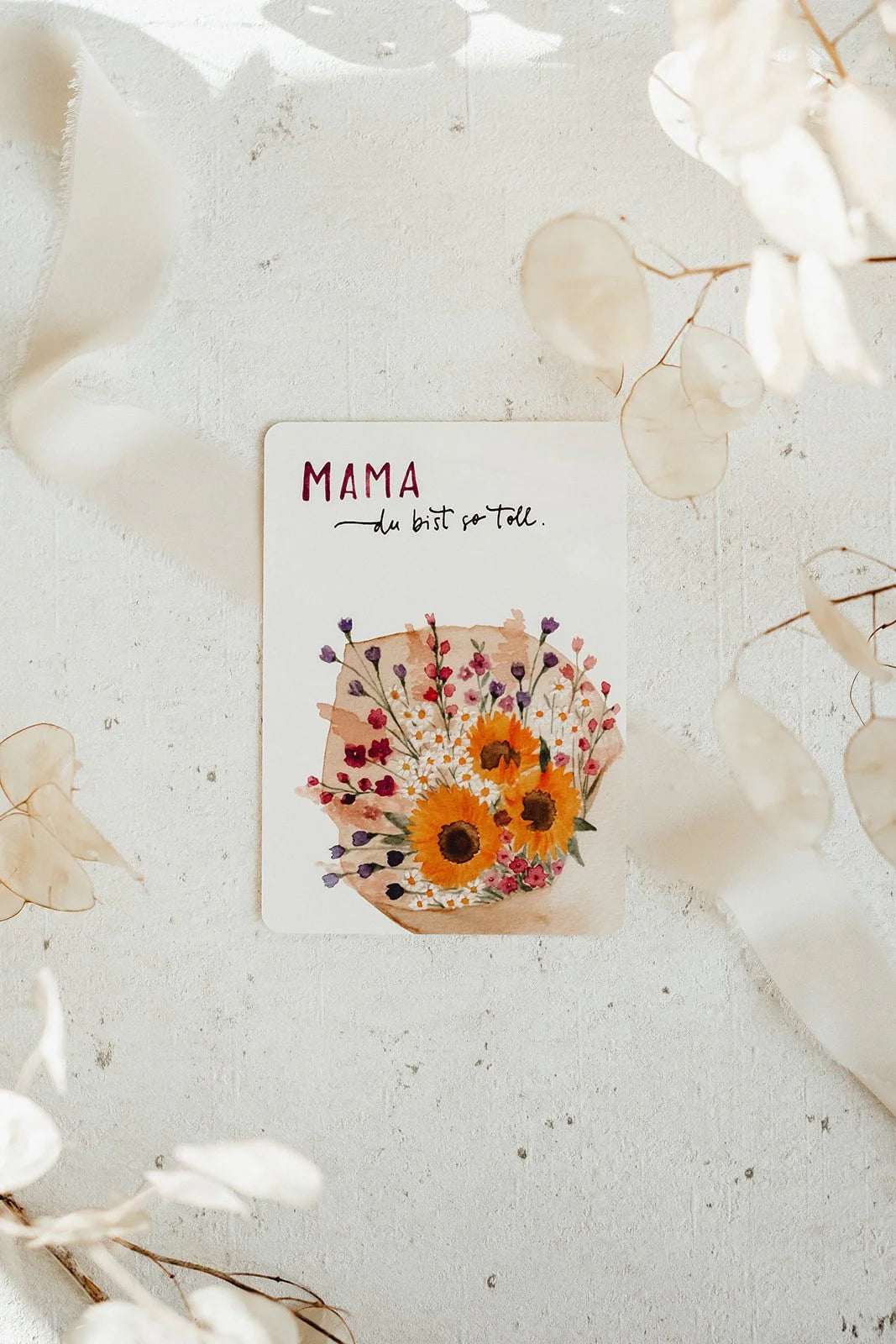Mama du bist toll | Postkarte | Linda Mundo
