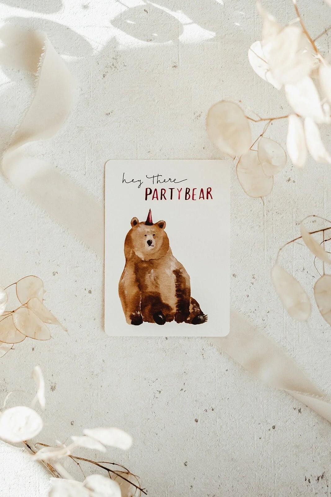 Party Bär | Postkarte | Linda Mundo