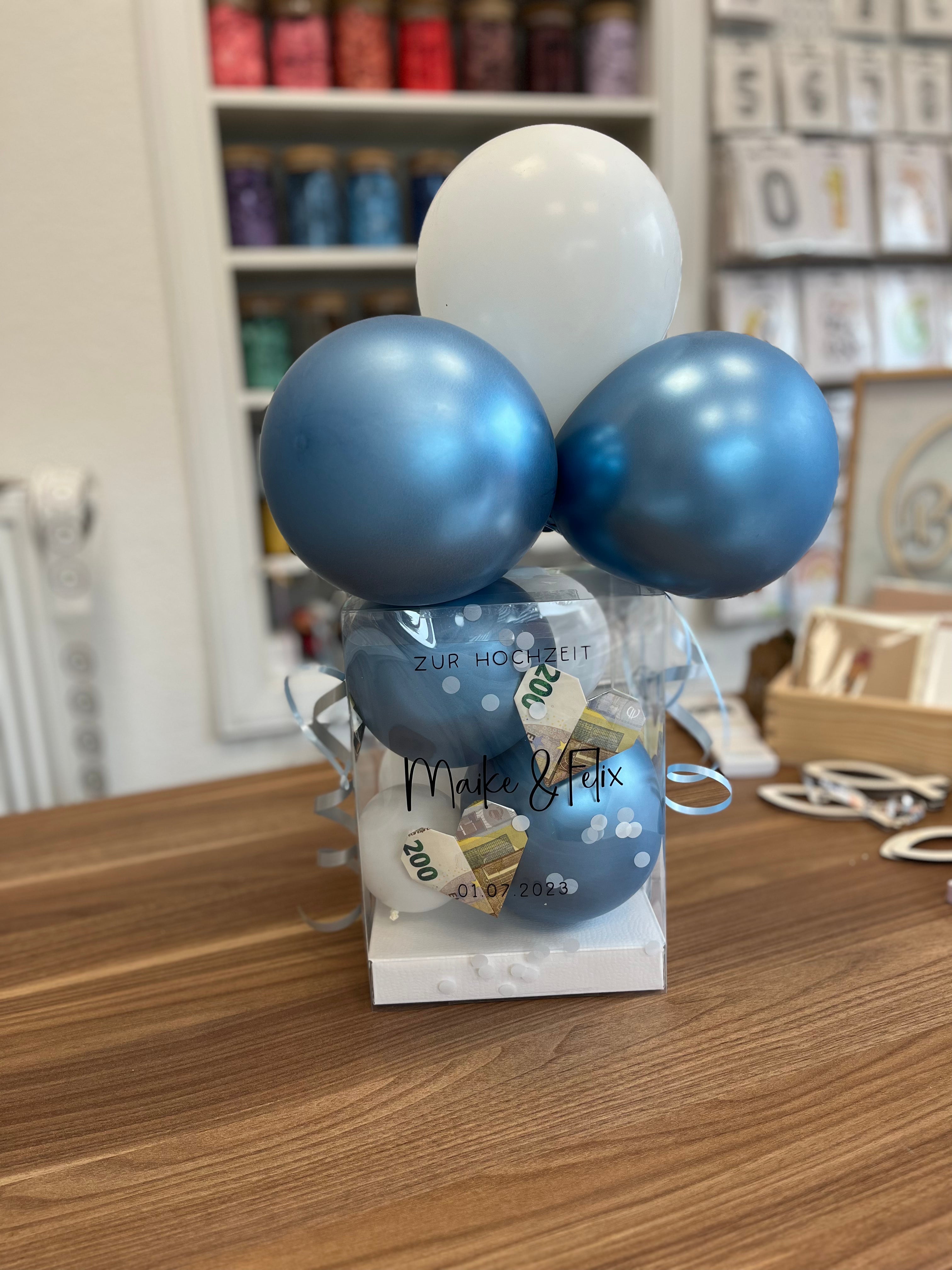 Geld- & Gutscheinballonbox | auch als DIY-Kit | zur Hochzeit | zur Geburt
