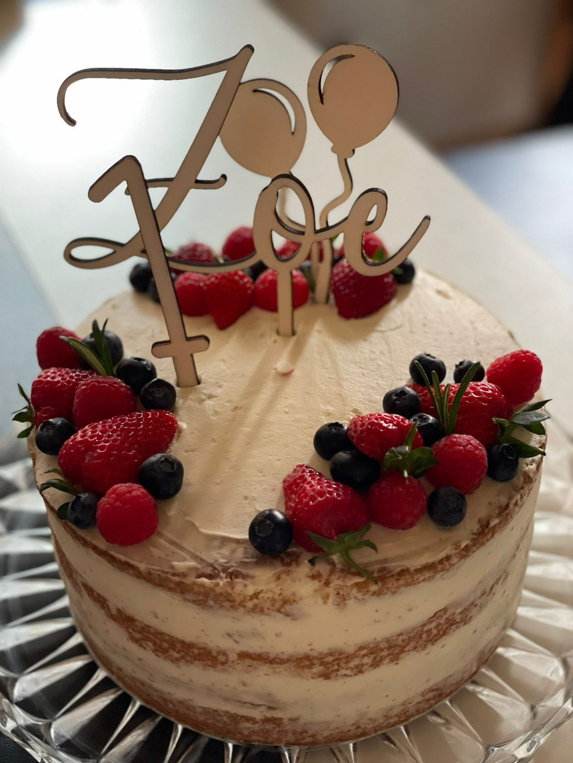 Personalisierter Caketopper mit Namen