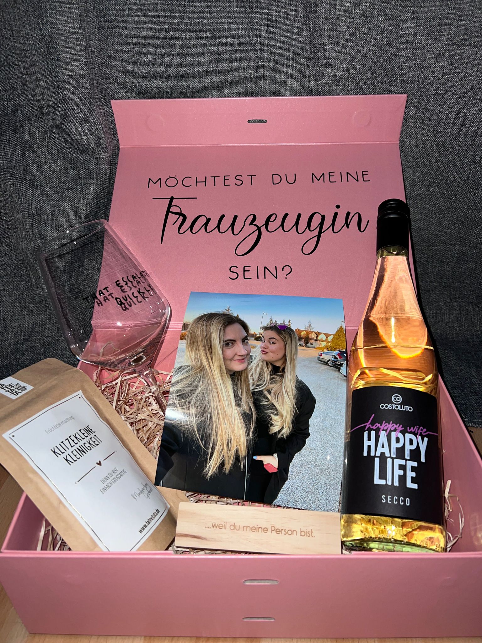 Personalisierte Geschenkbox | Trauzeugin werden | Brautjungfer werden