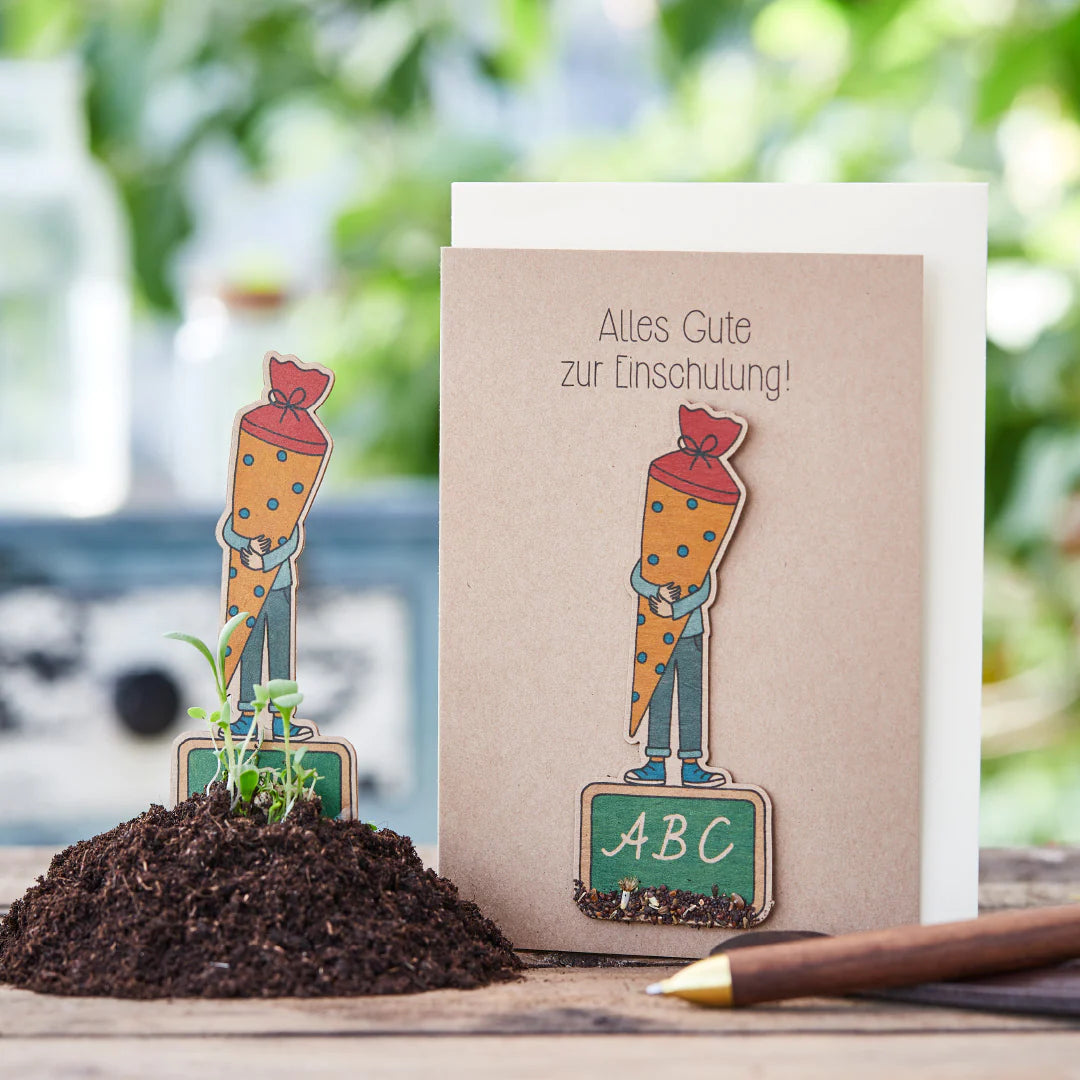 Karte zur Einschulung | Ferienprojekt | Interaktives Geschenk