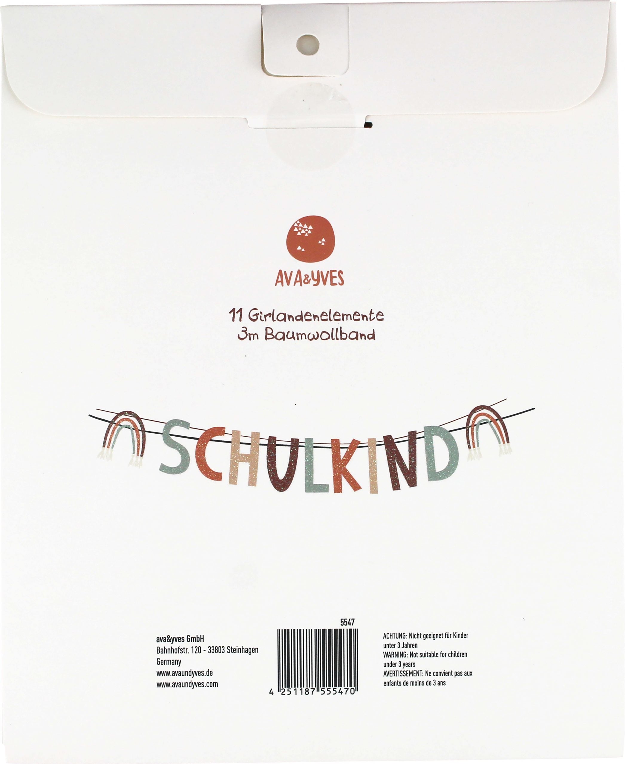 Girlande aus 9 Buchstaben, "Schulkind" bildend, mit Glitzeranteilen. Passend zur Streudeko "under the sea". Rosmarinparty.