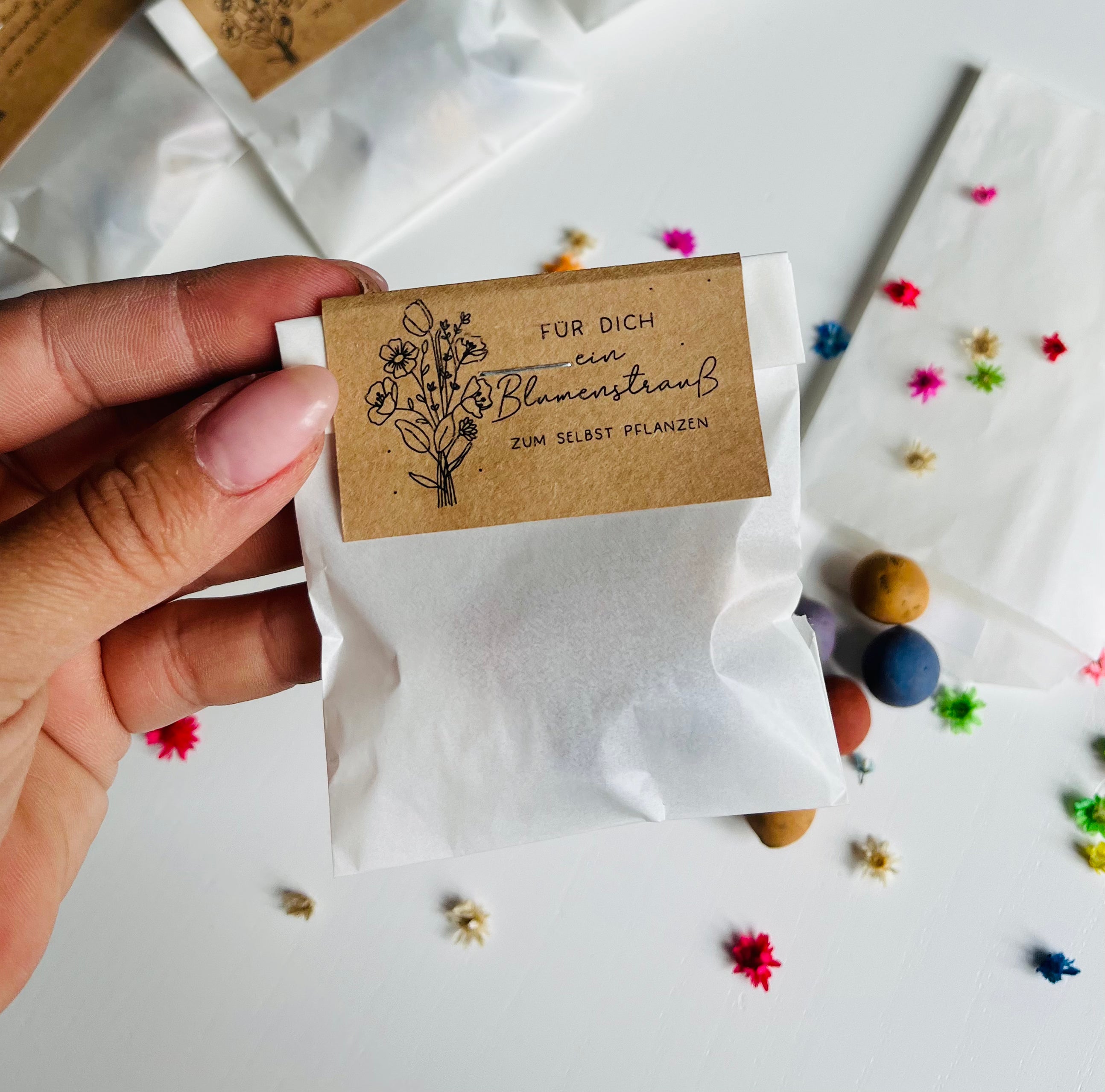 Blumenstrauß zum selbermachen | DiY | Geschenk | Kleinigkeit