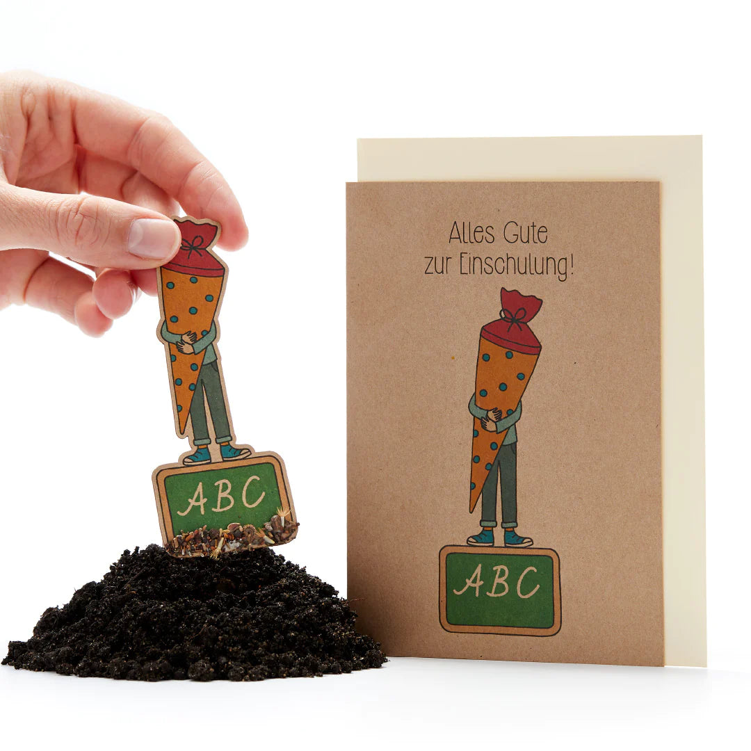 Karte zur Einschulung | Ferienprojekt | Interaktives Geschenk