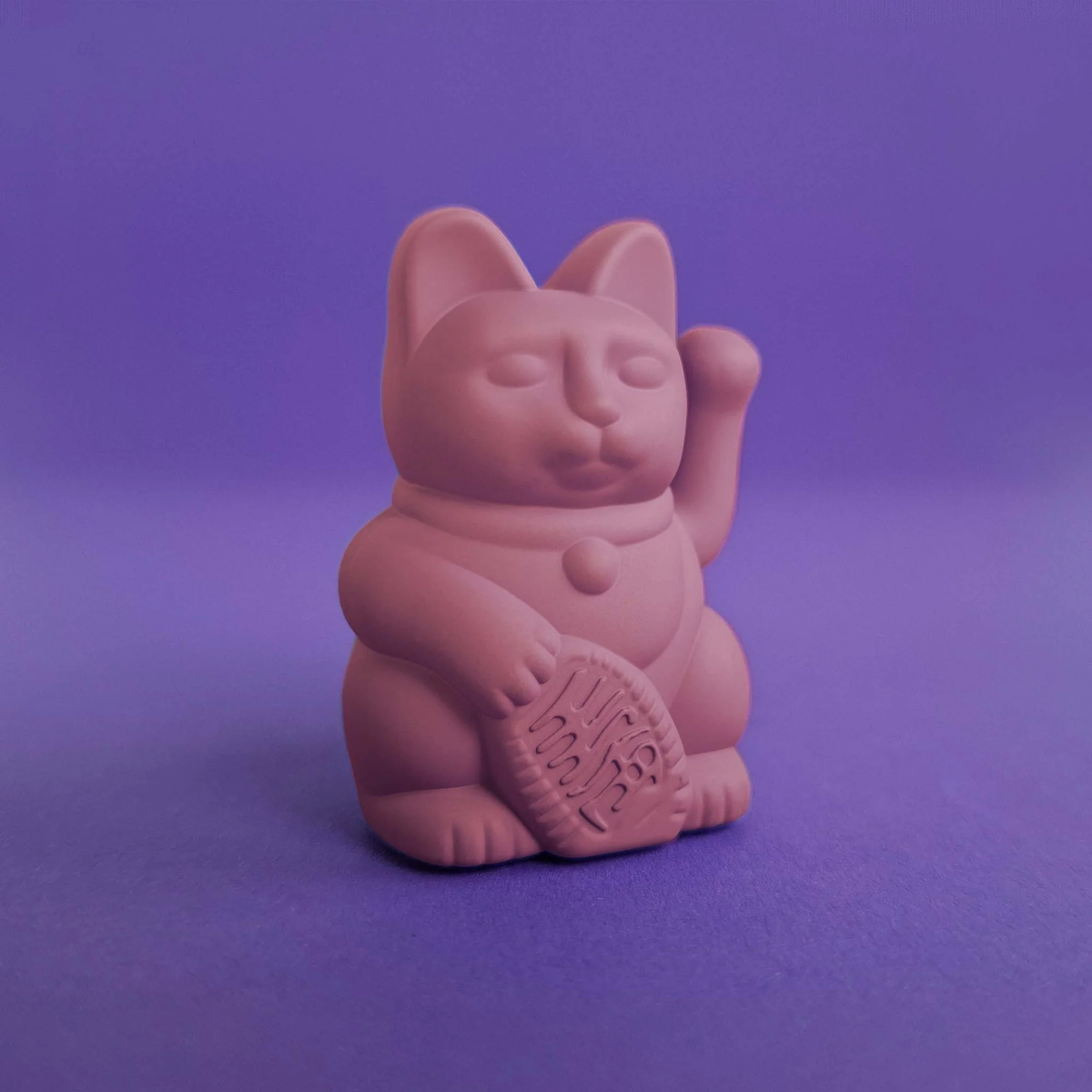 Winkekatze Solar | LOVE | berry red | Donkey