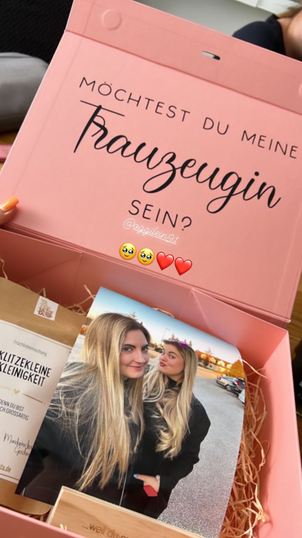 Personalisierte Geschenkbox | Trauzeugin werden | Brautjungfer werden