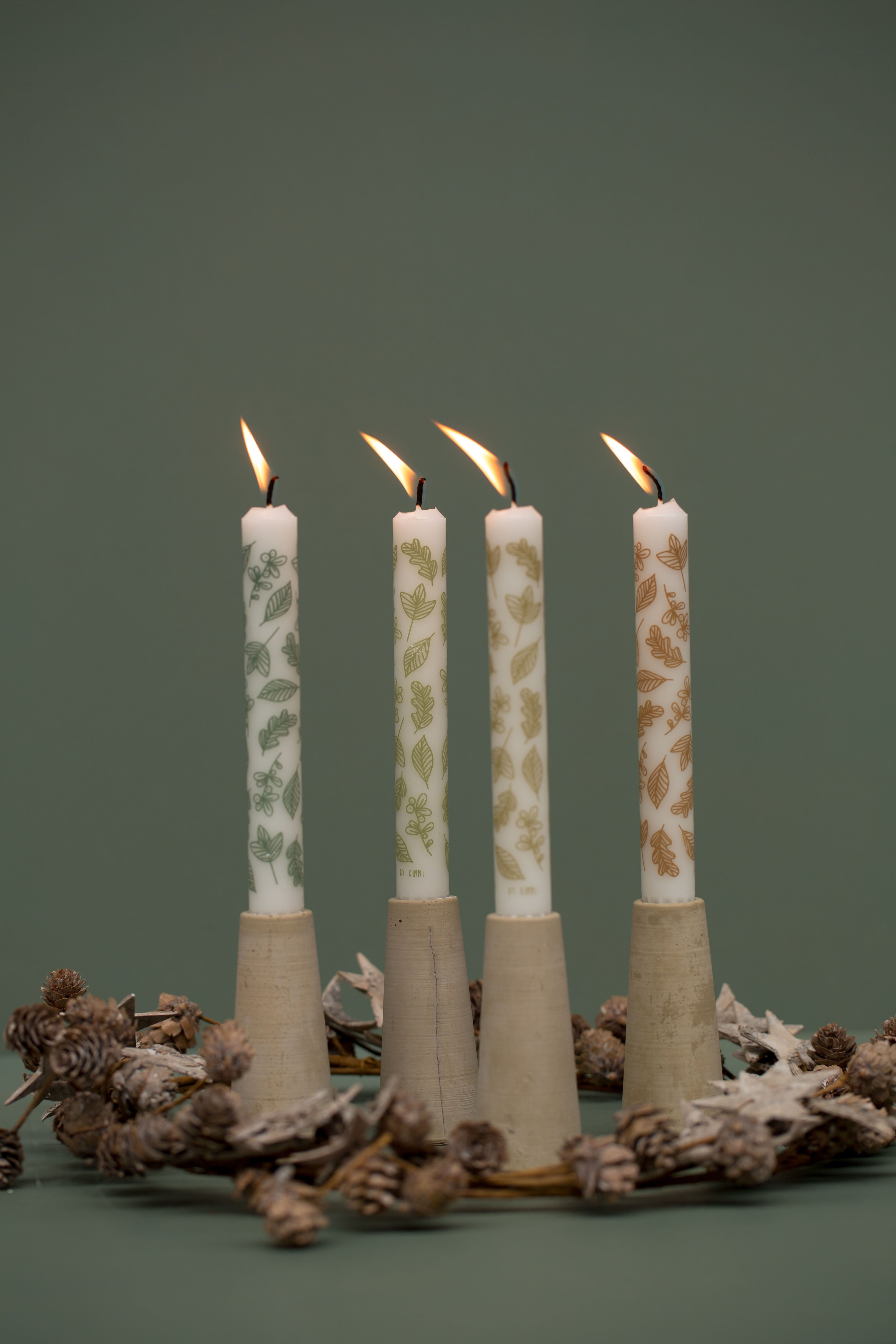 Leaf - Stabkerze | Rustik Lys | Blätter