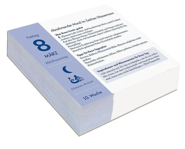 Mondkalender 2024 | Seite zum Ausreißen | mit täglichen Affirmationen
