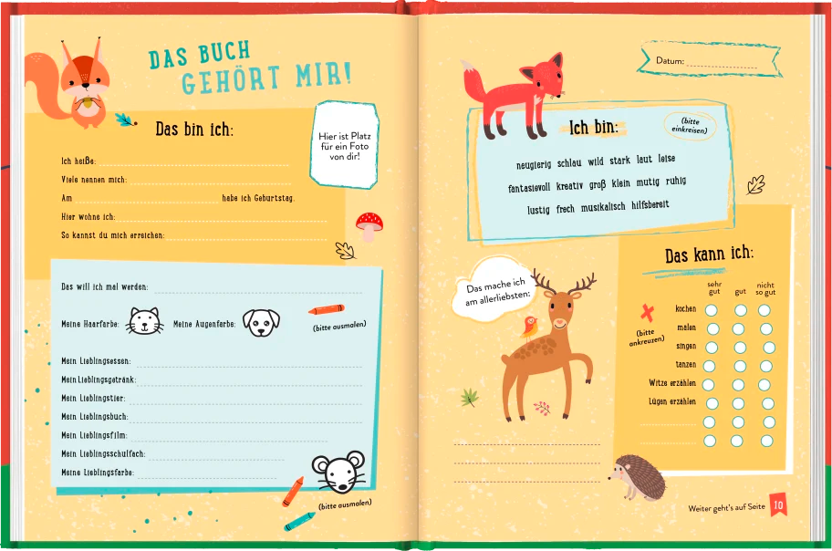 Meine besten Schulfreunde | Freundebuch zum ausfüllen