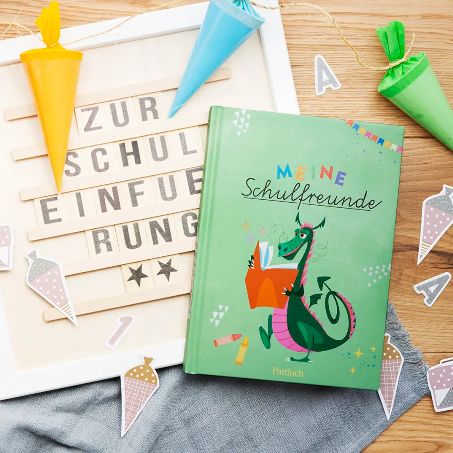 Meine Schulfreunde (Drachen) | Das Freundebuch zum Ausfüllen