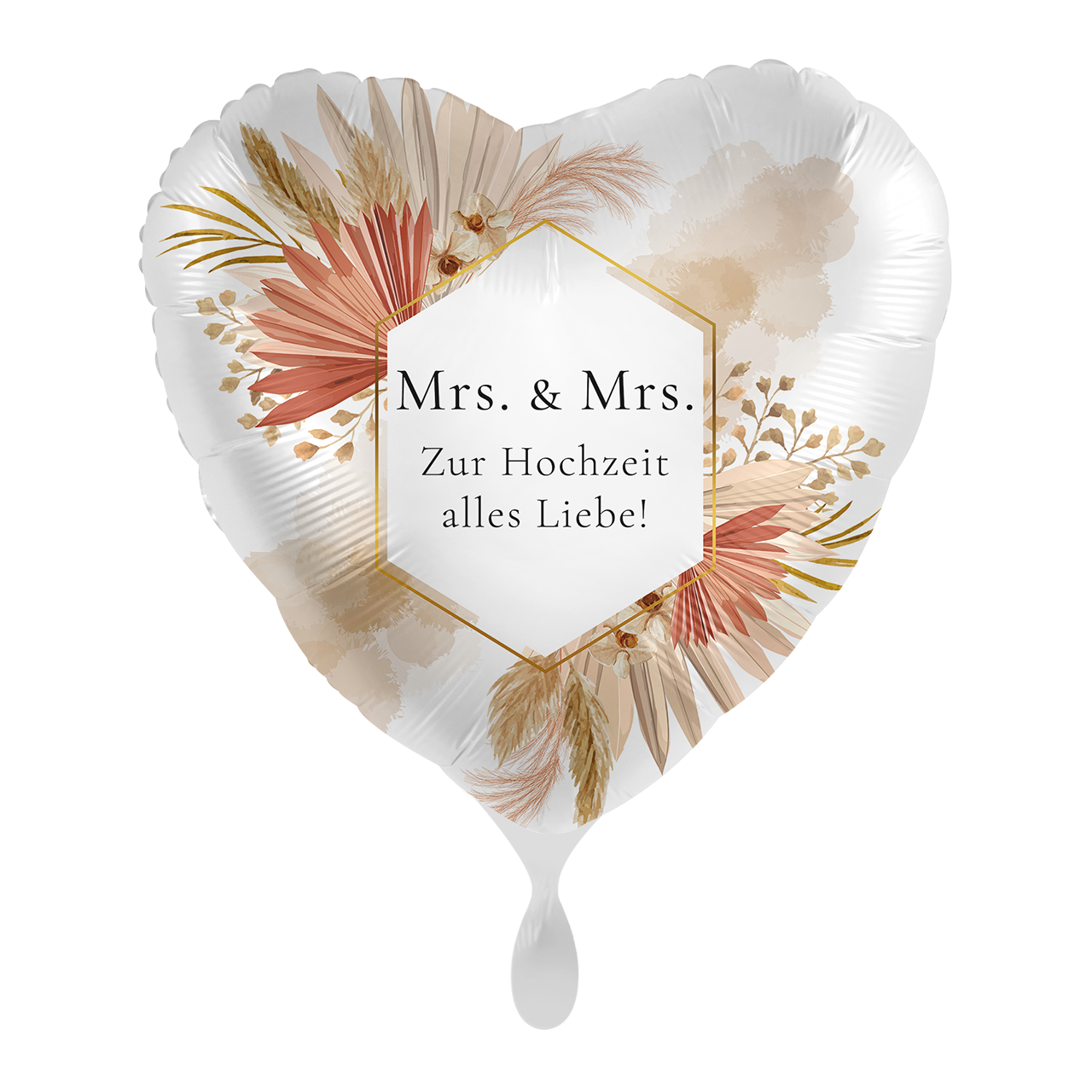 Mrs & Mrs Folienballon | nur zur Abholung | inkl. Helium
