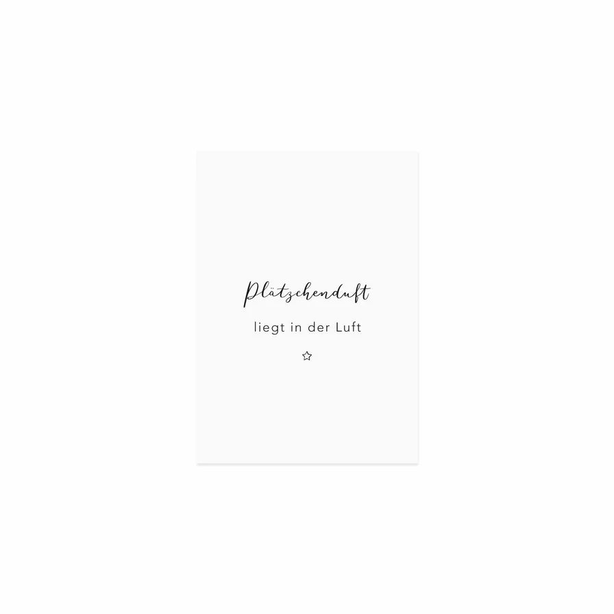 Plätzchenduft liegt in der Luft | Postkarte | Eulenschnitt