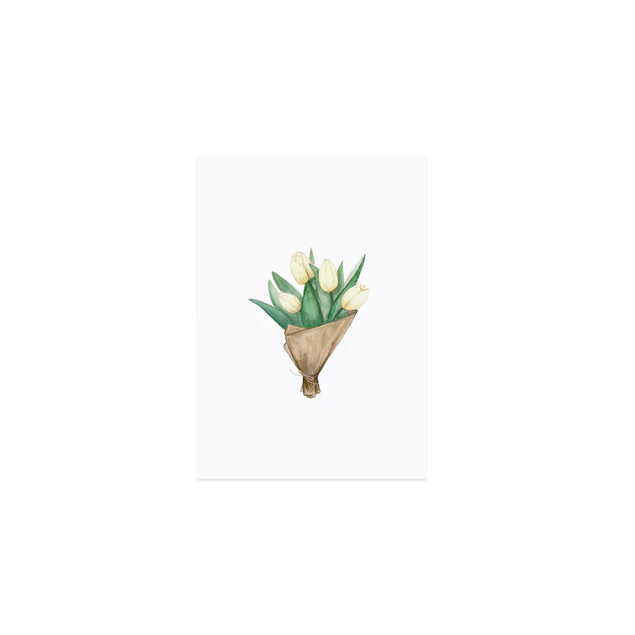 Tulips| Ostern & Frühling Eulenschnitt | Postkarte