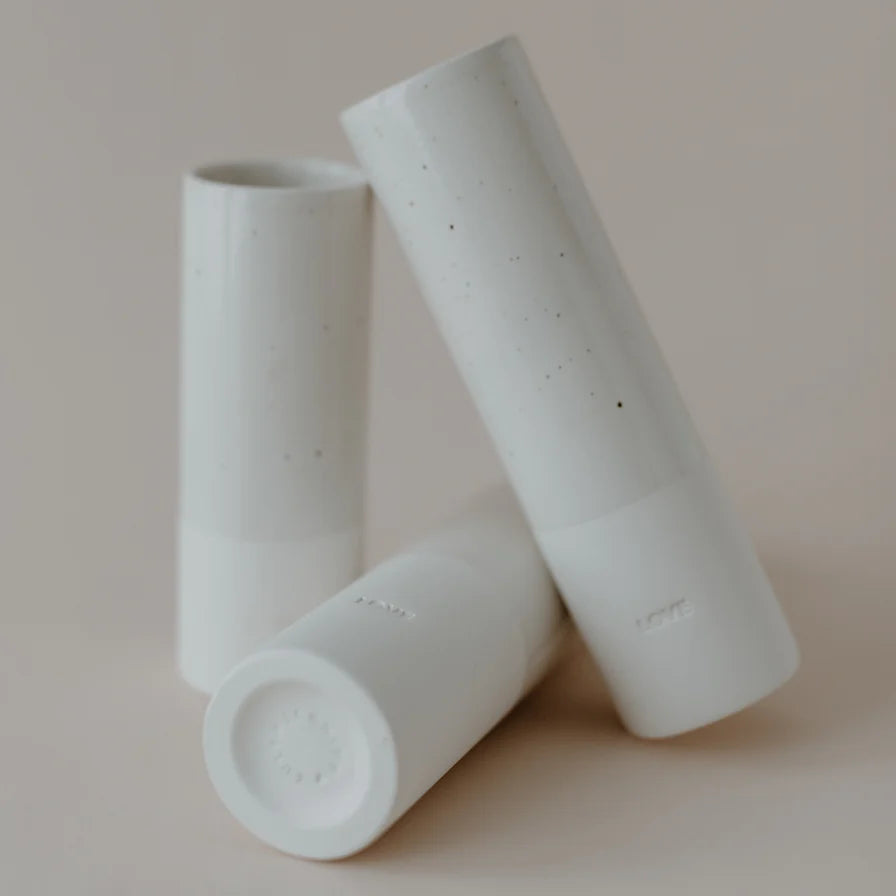 Vase "LOVE" | Eulenschnitt | mittel | 5,5x19,5 cm |