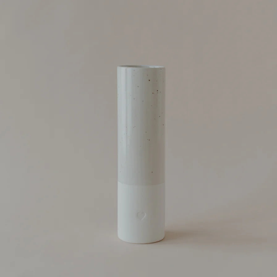 Vase "HERZ" | Eulenschnitt | klein | 5,5x15cm |