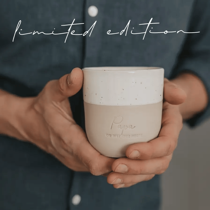 Limitierter Becher Papa du bist der Beste | Eulenschnitt Kollektion