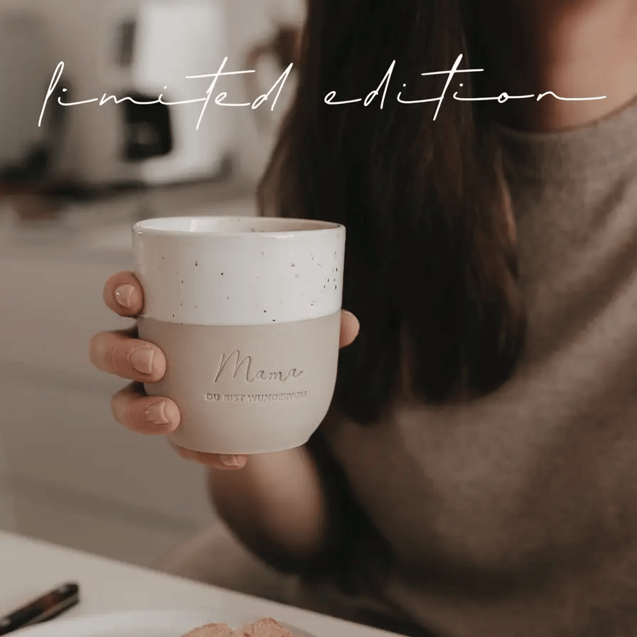 Limitierter Becher Mama Du bist wundervoll | Eulenschnitt Kollektion