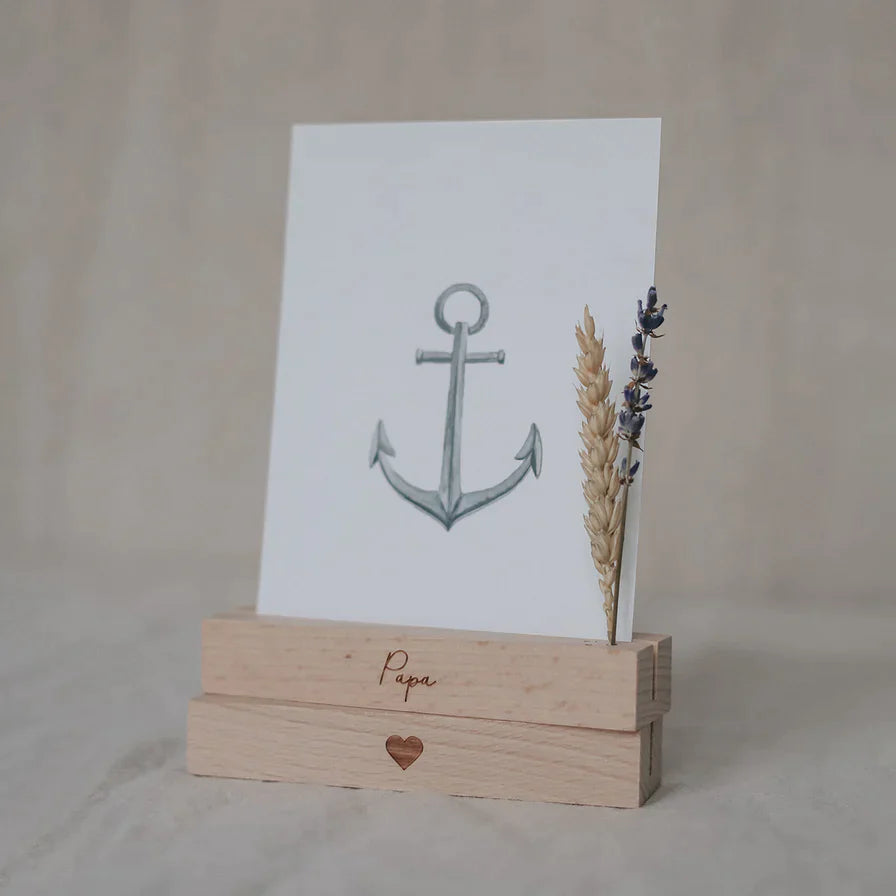 Karten-&Blumenhalter einzeln | Eulenschnitt | Fotohalter