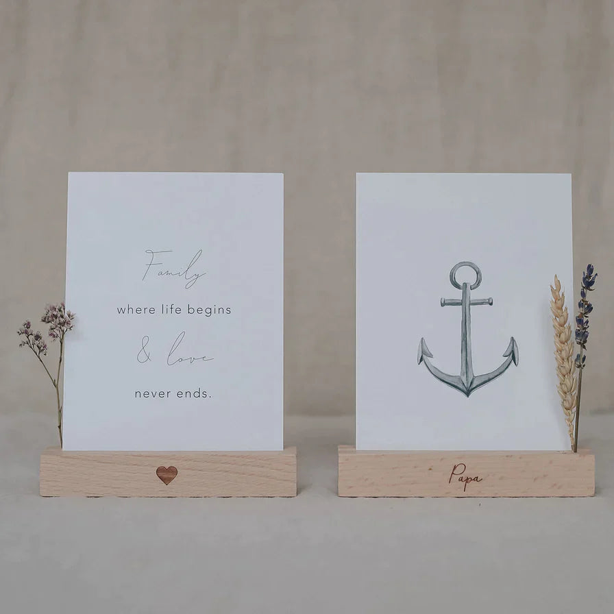 Karten-&Blumenhalter einzeln | Eulenschnitt | Fotohalter