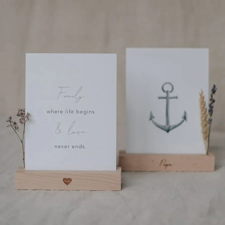 Karten-&Blumenhalter einzeln | Eulenschnitt | Fotohalter