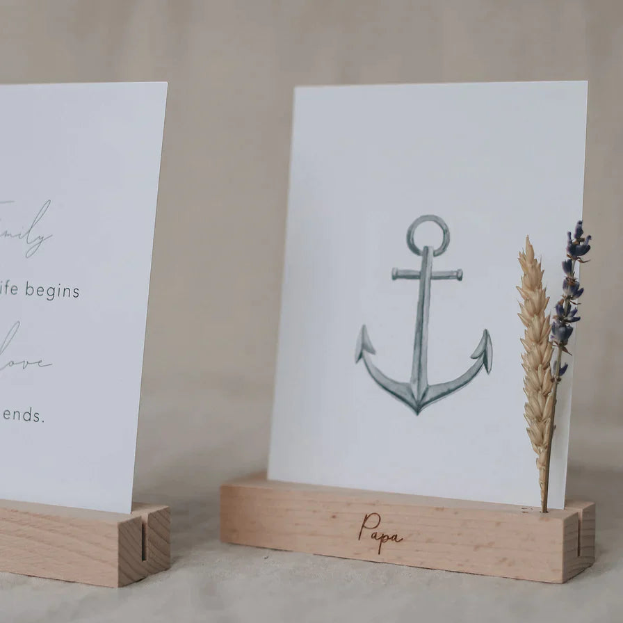 Karten-&Blumenhalter einzeln | Eulenschnitt | Fotohalter