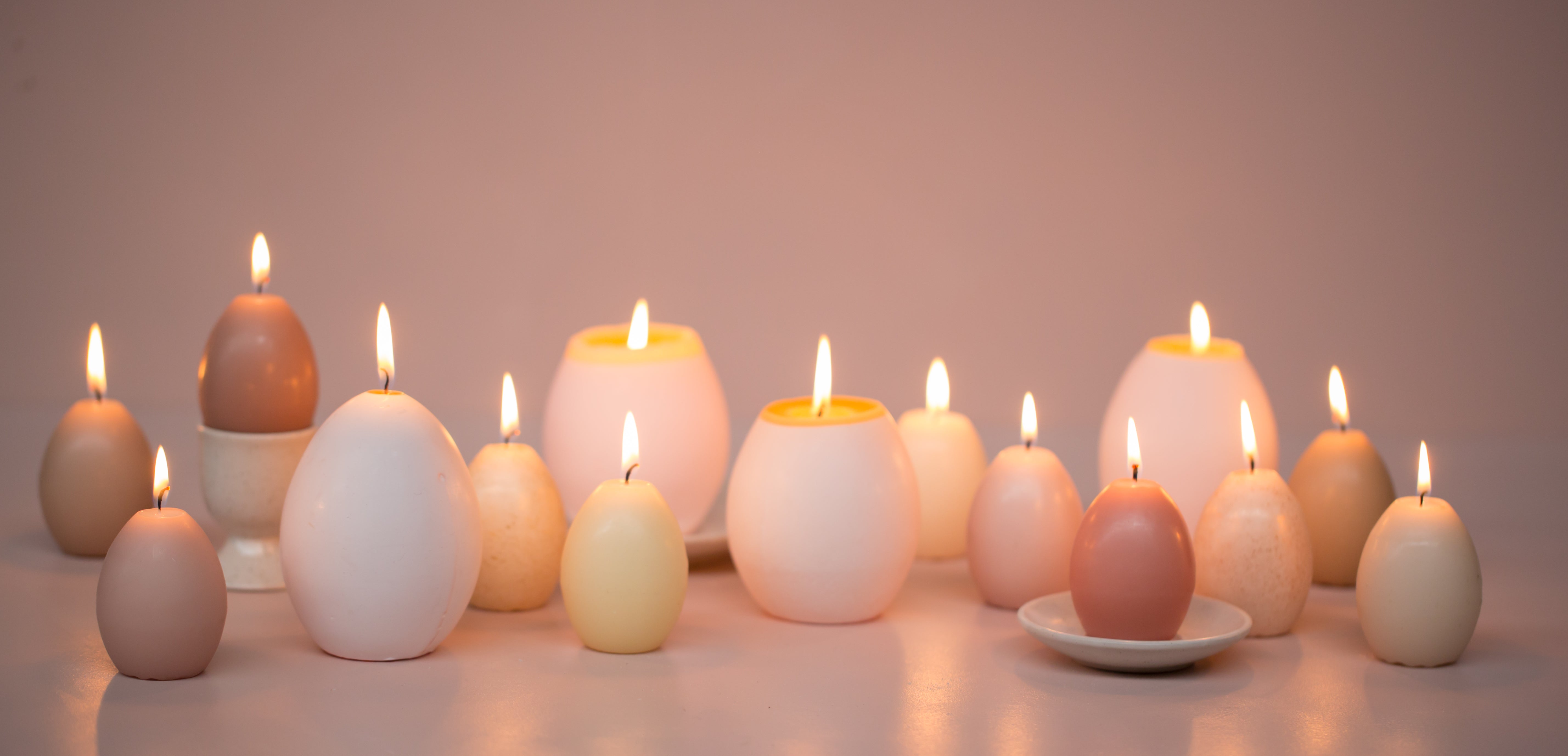 Osterei Kerzen 4er | Rustik Lys | Egg tray