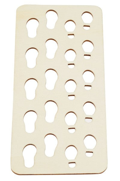 Schablone Fußabdruck| Wichteleinzug | Wichtelwohnung