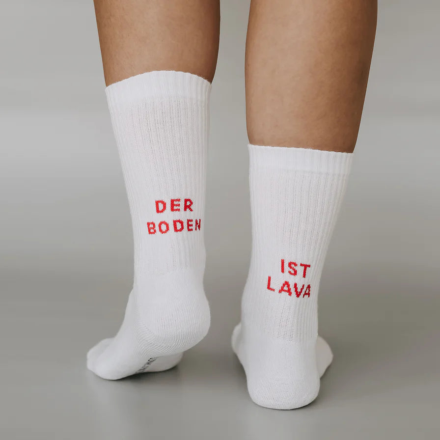 Der Boden ist Lava | Eulenschnitt | coole Socken