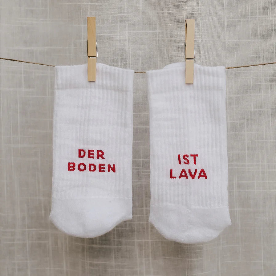 Der Boden ist Lava | Eulenschnitt | coole Socken