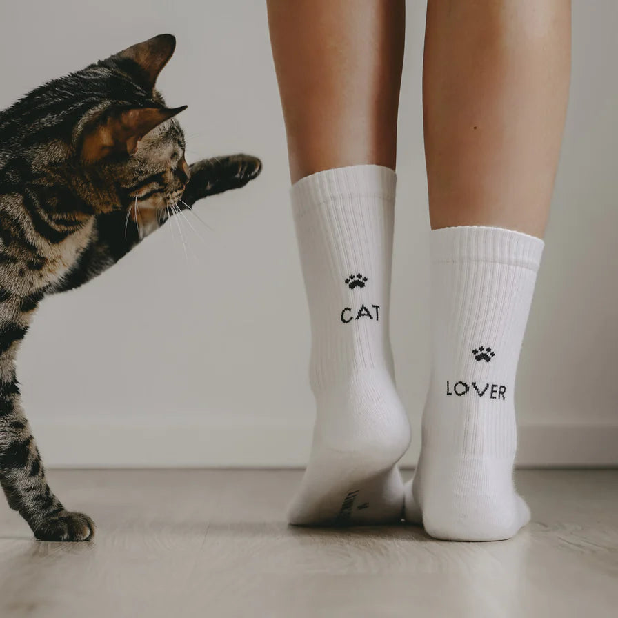 Cat Lover | Eulenschnitt | coole Socken